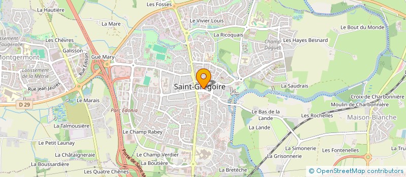 localisation de l'entreprise SPC  SAINT-GREGOIRE