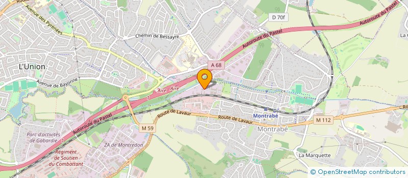 localisation de l'entreprise SPC à MONTRABE