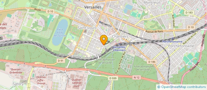 localisation de l'entreprise SPC AMENAGEMENT à VERSAILLES
