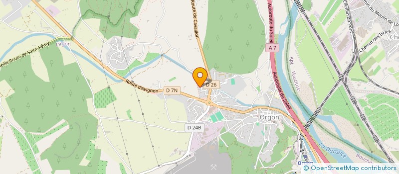 localisation de l'entreprise SPCAL à ORGON