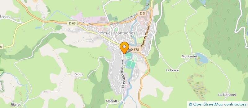localisation de l'entreprise SPCAT à RIOM-ES-MONTAGNES