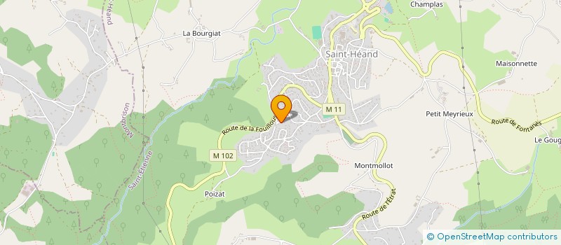 localisation de l'entreprise SPCF IMMO  SAINT-HEAND