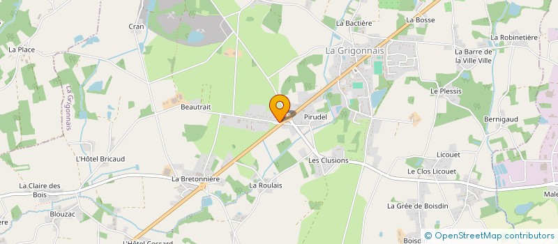 localisation de l'entreprise SPCJ  LA GRIGONNAIS