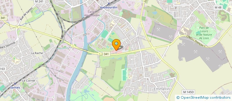 localisation de l'entreprise SPCM  HAUBOURDIN