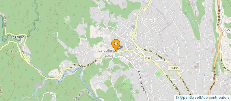 localisation de l'entreprise SPCOC PETANQUE (SAINT PAUL LA COLLE OMNISPORT CLUB) à LA COLLE-SUR-LOUP