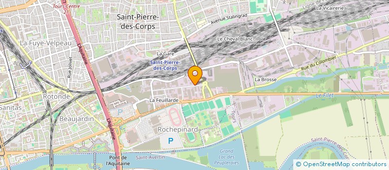 localisation de l'entreprise SPDC 37 AW 247  SAINT-PIERRE-DES-CORPS