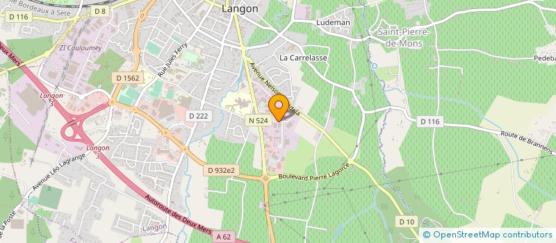 localisation de l'entreprise SPDCE à LANGON