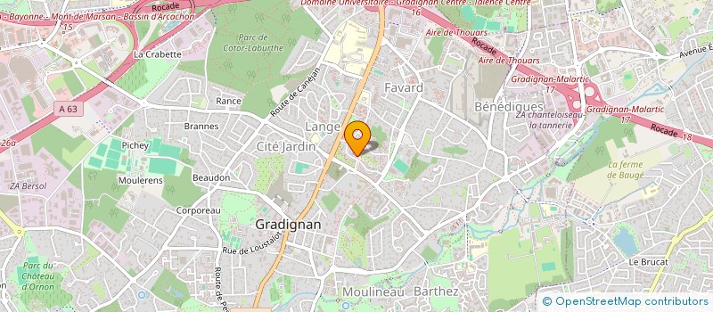 localisation de l'entreprise SPE 33  GRADIGNAN