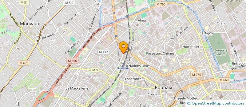 localisation de l'entreprise SPE à ROUBAIX