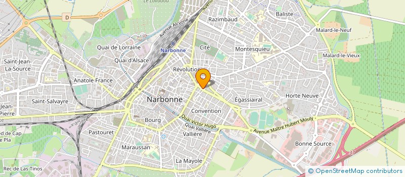 localisation de l'entreprise SPE CABINET GRESSIER-PINET EXPERT COMPTABLE AVOCAT ASSOCIES  NARBONNE