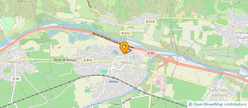 localisation de l'entreprise SPE IMMOBILIER  MILLAS