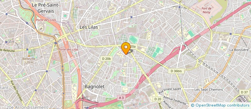 localisation de l'entreprise SPE SERVICES à BAGNOLET