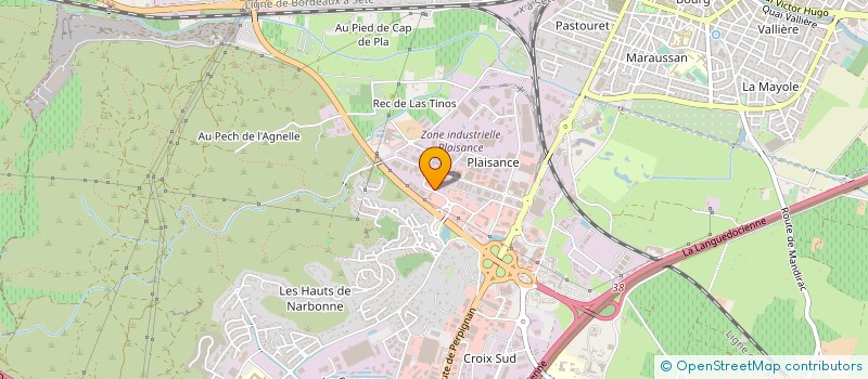 localisation de l'entreprise SPE SUD à NARBONNE