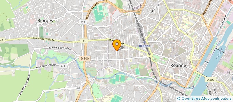 localisation de l'entreprise SPEAK FORMATIONS à ROANNE