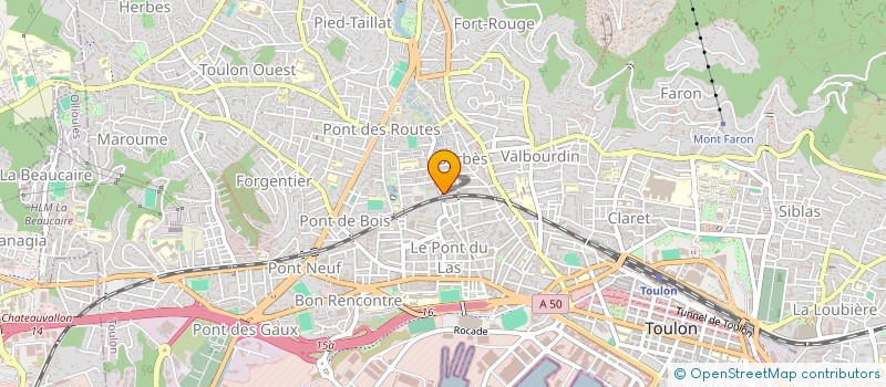 localisation de l'entreprise SPEC A VIDAU & F DIGNOIRE à TOULON