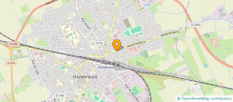 localisation de l'entreprise SPEC ASSURANCES DEWUITE à HAZEBROUCK