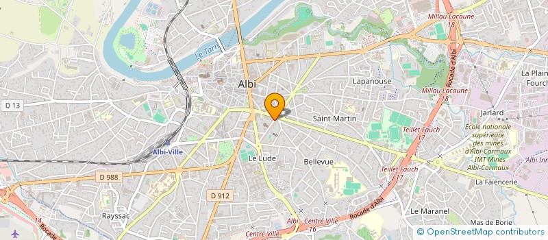 localisation de l'entreprise SPEC BAURES CAPARROS  ALBI