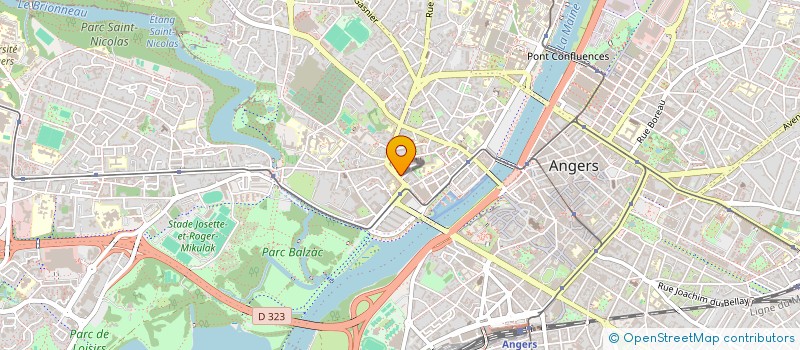 localisation de l'entreprise SPEC BERGER ASSURANCES à ANGERS