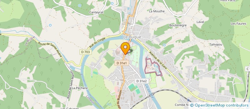 localisation de l'entreprise SPEC CAYROU DUMONT  LE BUGUE