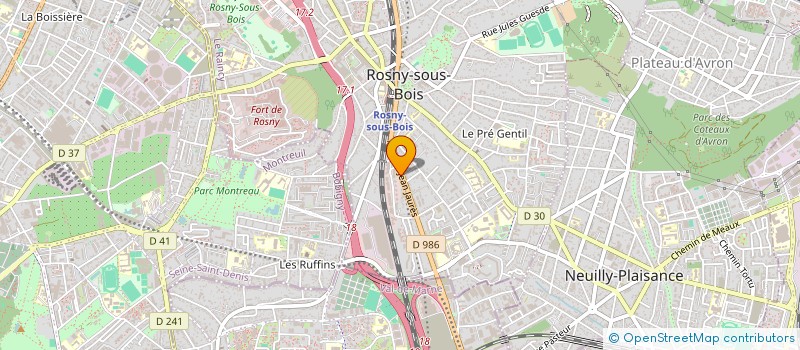 localisation de l'entreprise SPEC ENERGIE à ROSNY-SOUS-BOIS