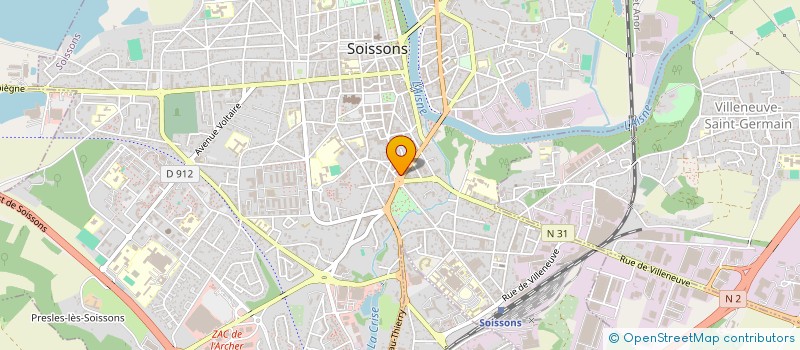 localisation de l'entreprise SPEC FORTIER  SOISSONS