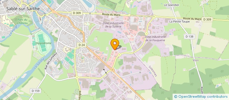 localisation de l'entreprise SPEC GAVILLON ROBIN  SABLE-SUR-SARTHE