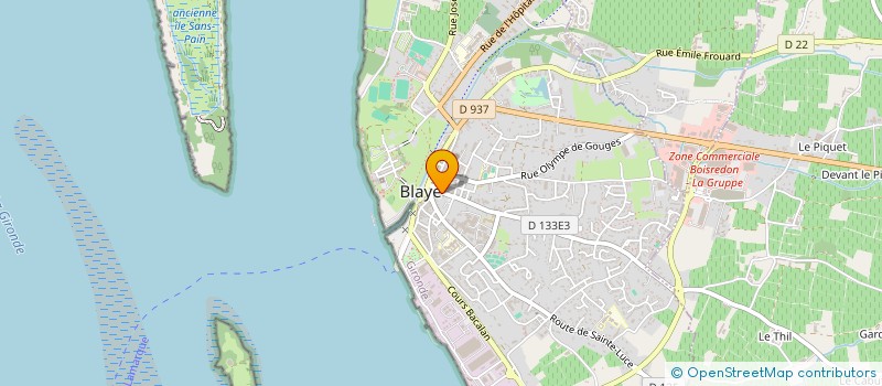 localisation de l'entreprise SPEC JAPIOT SAUVARIN à BLAYE