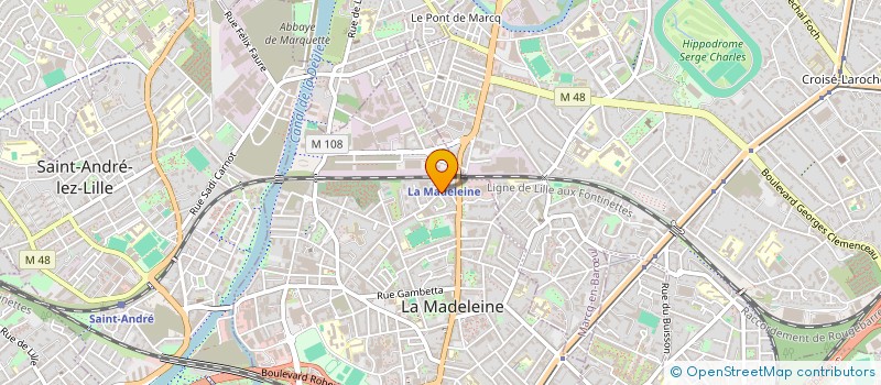 localisation de l'entreprise SPEC NORD à LA MADELEINE