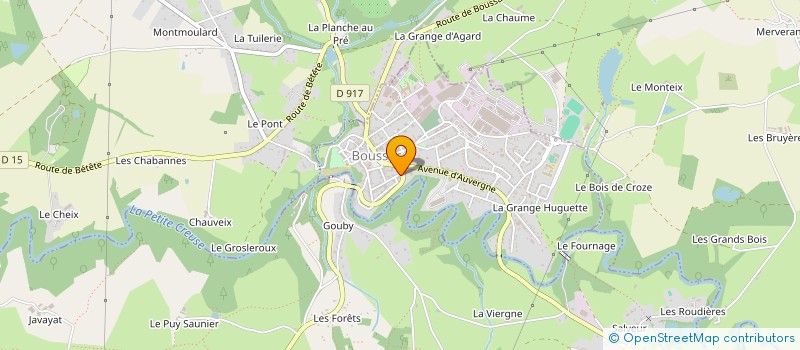 localisation de l'entreprise SPEC PATRICE ET EMMANUEL ORSAL à BOUSSAC