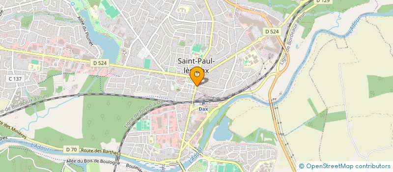 localisation de l'entreprise SPEC PIRONNEAU & LHERETE ASSURANCE  SAINT-PAUL-LES-DAX