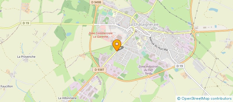 localisation de l'entreprise SPEC POUPONNOT - VRIGNAUD à LA CHATAIGNERAIE