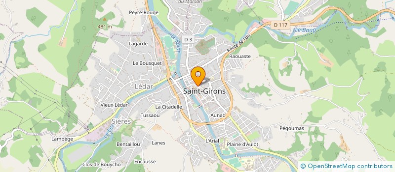 localisation de l'entreprise SPEC SOULA-CAZAUX à SAINT-GIRONS