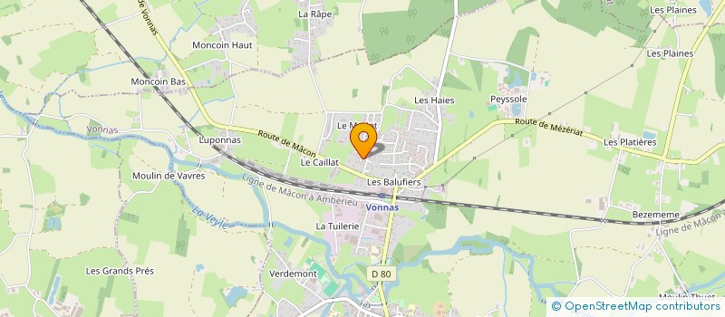 localisation de l'entreprise SPECAR  VONNAS