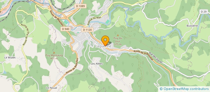 localisation de l'entreprise SPECIAL HABITAT à LAGUENNE-SUR-AVALOUZE