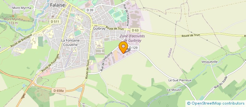 localisation de l'entreprise SPECIAL MECANIQUE OLLAGNIER SMO FALAISE à FALAISE