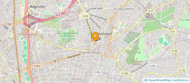 localisation de l'entreprise SPECIALISTE CLOISONS PLAFONDS ISOLATIONS à MONTREUIL