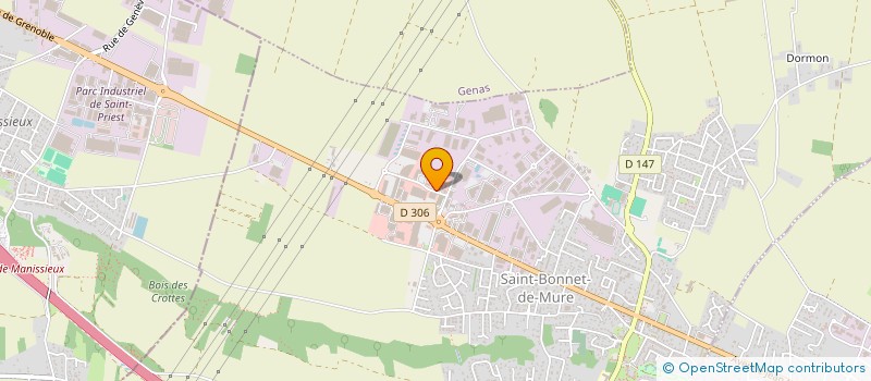 localisation de l'entreprise SPECIALISTES MENUISERIES INDUSTRIELLES  SAINT-BONNET-DE-MURE