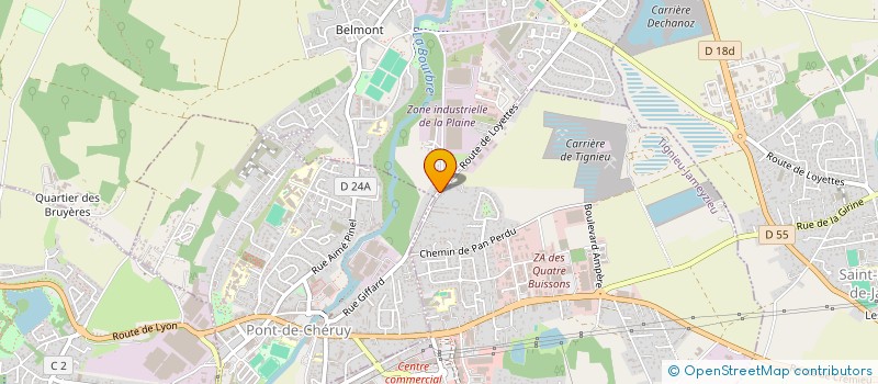 localisation de l'entreprise SPECIGONE INDUSTRIES à TIGNIEU-JAMEYZIEU