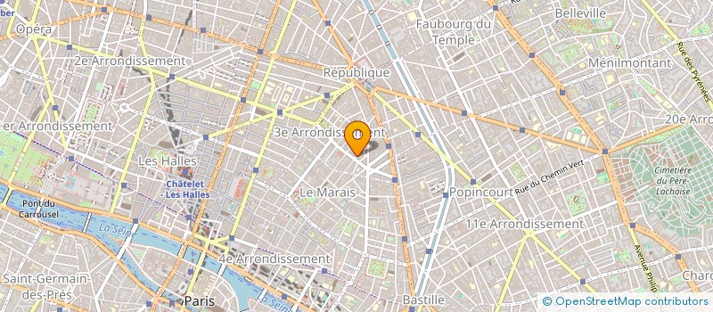 localisation de l'entreprise SPECTACLES à PARIS