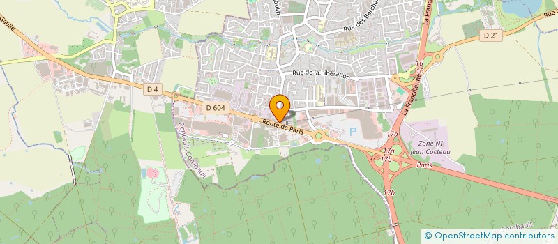 localisation de l'entreprise SPECTACLES ANIMATION SERVICES COMMUNICAT  PONTAULT-COMBAULT