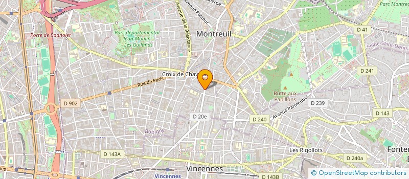 localisation de l'entreprise SPECTACLES ET LITTERATURES à MONTREUIL