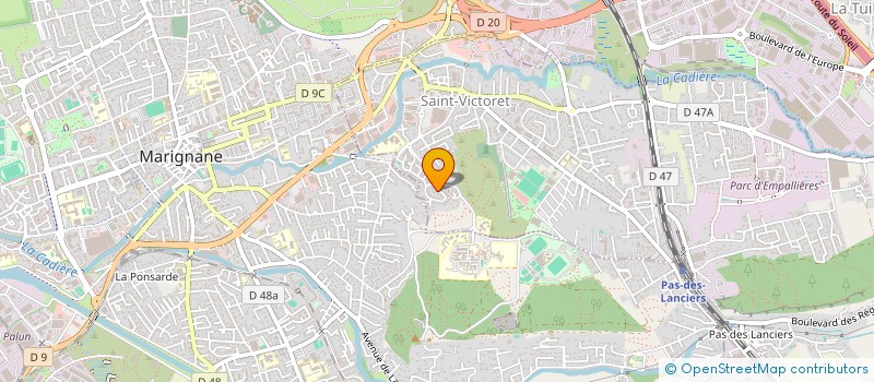 localisation de l'entreprise SPECTACLES LOISIRS 13  SAINT-VICTORET