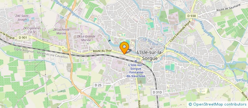 localisation de l'entreprise SPECTACLES POPULAIRES DE PROVENCE à L'ISLE-SUR-LA-SORGUE