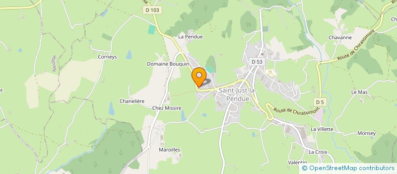 localisation de l'entreprise SPECTACLES PROD  UNIEUX