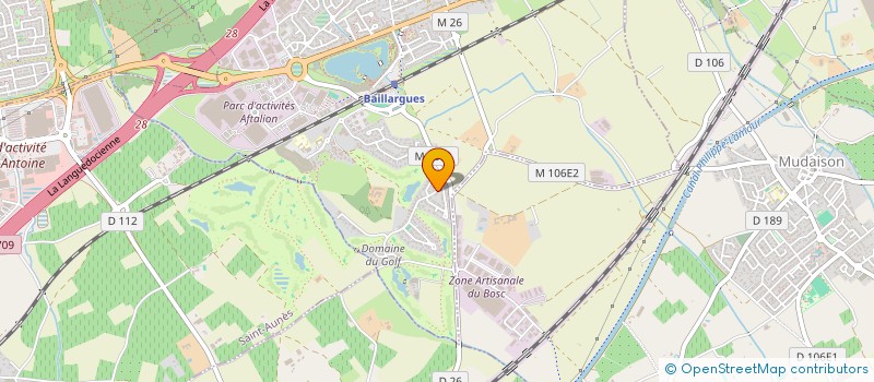 localisation de l'entreprise SPECTACOM à BAILLARGUES
