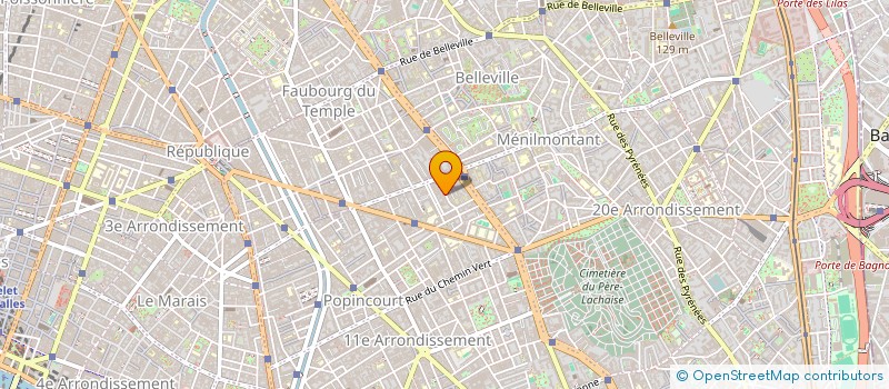 localisation de l'entreprise SPECTACUL'ERE  PARIS 11