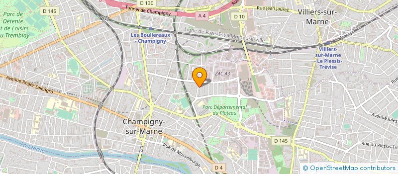 localisation de l'entreprise SPECTACULTURE à CHAMPIGNY-SUR-MARNE