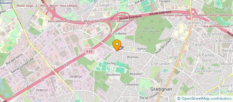 localisation de l'entreprise SPECTER  GRADIGNAN