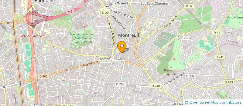 localisation de l'entreprise SPECTO MEDIA à MONTREUIL