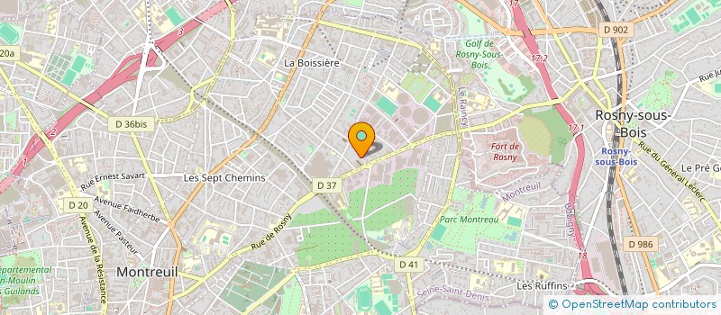 localisation de l'entreprise SPECTRE à MONTREUIL
